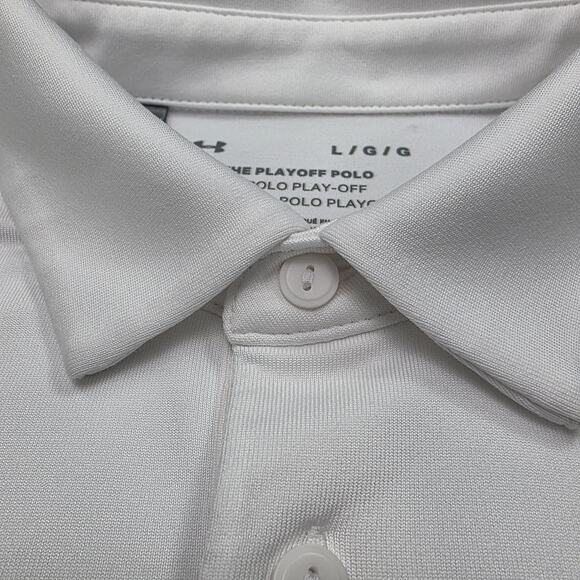 South Carolina Gamecocks Shirt Mens Large White Polo NCAA College Under Armour - Picture 12 of 16